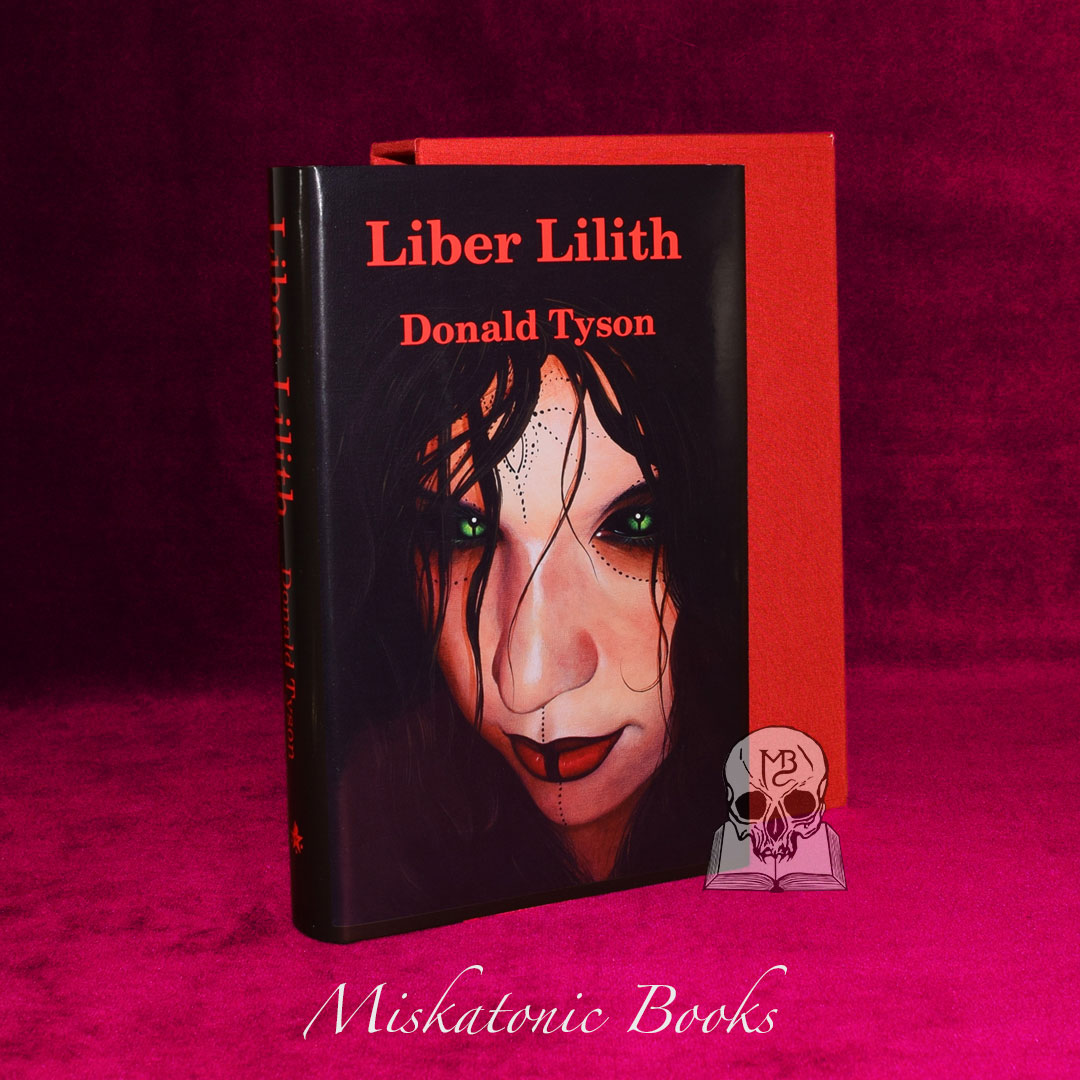 Liber Lilith By Donald Tyson 2nd Deluxe Edition Quarter Bound In Leather And Marbled Boards