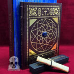 THE BOOK OF FLESH AND FEATHER by Zemaemidjehuty - SPECIAL Hors Commerce edition leather bound, embedded gem in solandar box