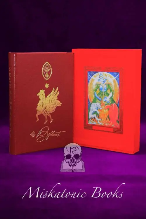 SEXUAL MAGICK: (Amor Divina) Templar Secrets of Divine Love, Hymn to Pan with performance notes by A. Crowley. The Gnostic Neo-Christians by T. Reuss - SPECIAL Deluxe Leather Bound Limited Edition in Custom Slipcase