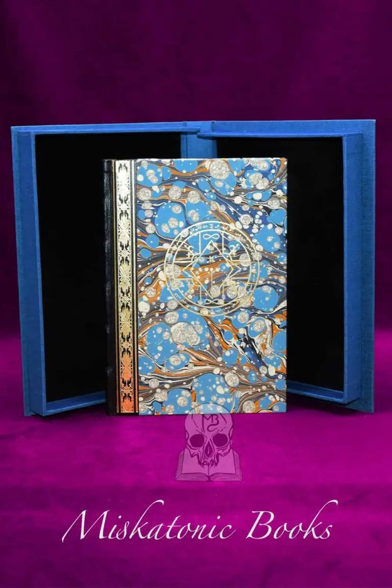 ZAKAEL: The Stargate of Kryst by Vermilion -Deluxe Quarter Leather and Marbled Boards Special DEVOTEE Limited Edition Hardcover in Custom Traycase #2 of only 2 proof copies