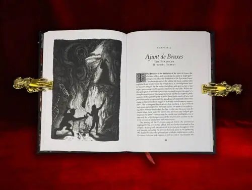 LAND OF THE GOAT: Witchcraft in the Pyrenees by Júlia Carreras Tort - Deluxe Edition Bound in Black Goatskin in Custom Slipcase - Image 3