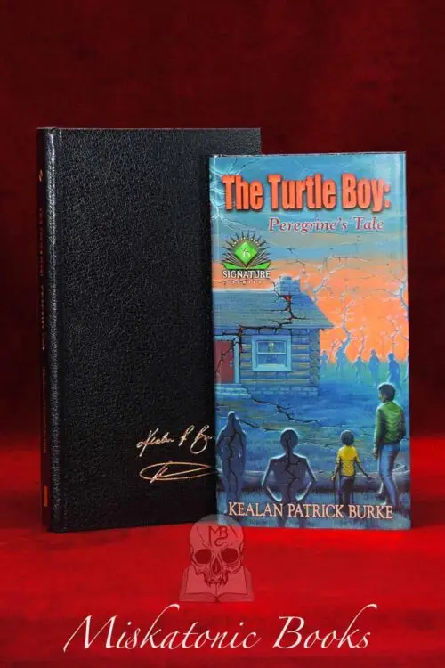 THE TURTLE BOY: Peregrine's Tale - Signed Deluxe Leather Bound Lettered Edition. This copy is letter "A" of 26 copies