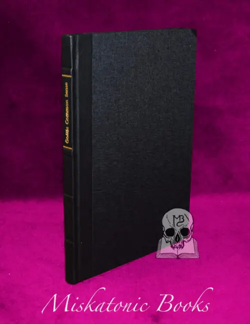 Goêtic Common Sense: An Interlude for the Inveterate Chthonic Sorcerer by Frater Acher - Deluxe Special Signed,  Hand Numbered Half Leather Bound Edition