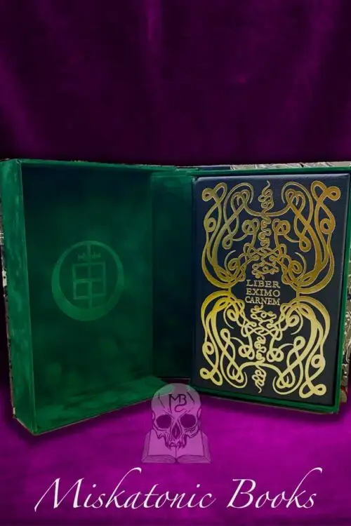 LIBER EXIMO CARNEM by Peter Hamilton-Giles - Deluxe Leather Bound Limited Edition Hardcover in Custom Traycase