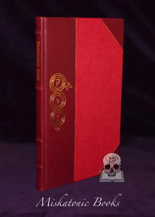 THE PSALTER OF CAIN by Andrew D. Chumbley, Daniel A. Schulke, Robert Fitzgerald and others (Deluxe three quarter crimson leather in custom slipcase)